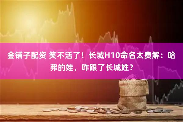 金铺子配资 笑不活了！长城H10命名太费解：哈弗的娃，咋跟了长城姓？